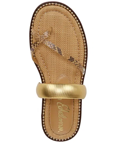 Sam Edelman Women's Tillie Slide Flat Sandals In Gold