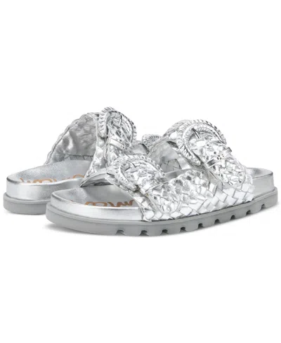 Sam Edelman Women's Tiffanie Slide Flat Sandals In Silver