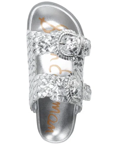 Sam Edelman Women's Tiffanie Slide Flat Sandals In Silver