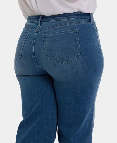 Nydj Teresa High Rise Wide Leg Jeans In Blue