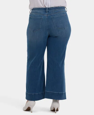 Nydj Teresa High Rise Wide Leg Jeans In Blue