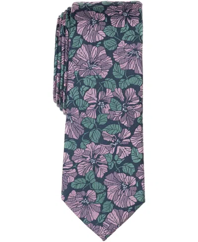 Bar Iii Men's Berkeley Floral Pattern Tie, Macy's Exclusive In Multi
