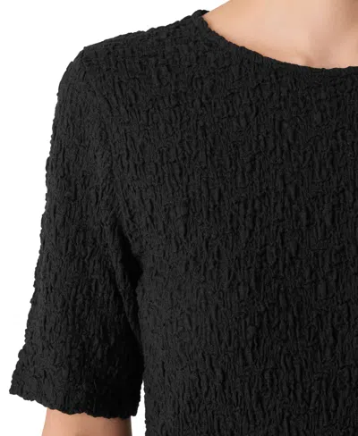 Eileen Fisher Women's Short-sleeve Crewneck T-shirt In Black