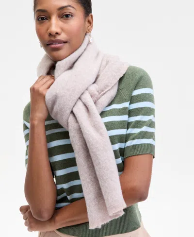 On 34th Brushed Solid Blanket Wrap, Macy's Exclusive In Neutral