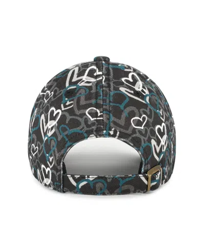 47 Brand Girls Toddler Black Philadelphia Eagles Mural Clean Up Adjustable Hat In Multi