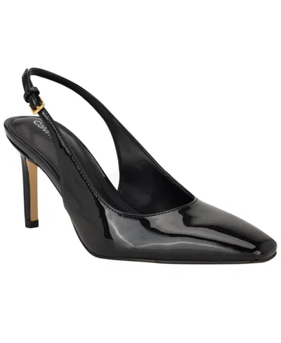 Calvin Klein Women's Harbella Slingback Stiletto Pumps In Black