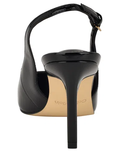 Calvin Klein Women's Harbella Slingback Stiletto Pumps In Black