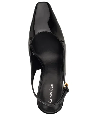 Calvin Klein Women's Harbella Slingback Stiletto Pumps In Black