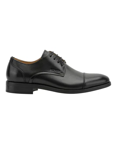 Tommy Hilfiger Leather Derby Shoe In Black