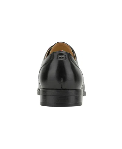 Tommy Hilfiger Leather Derby Shoe In Black
