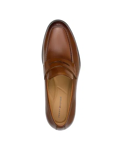 Tommy Hilfiger Smooth Leather Loafer In Brown