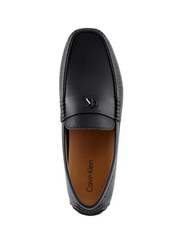 Calvin Klein Felty Moc Toe Driving Loafer In Black