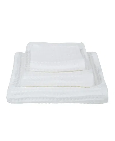 Uchino Air Waffle Bath Towel, 28" X 55" In White