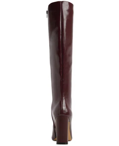 Aldo Women's Elyne Knee High Pointed Toe Boots In Burgundy