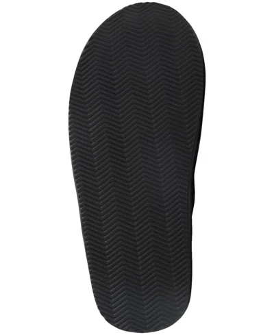 Brooks Brothers Shearling Lined Leather Slippers Shoes In Black