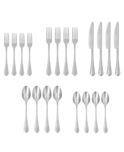 Fortessa Ellsie 20-piece Flatware Set, Service For 4 In Silver