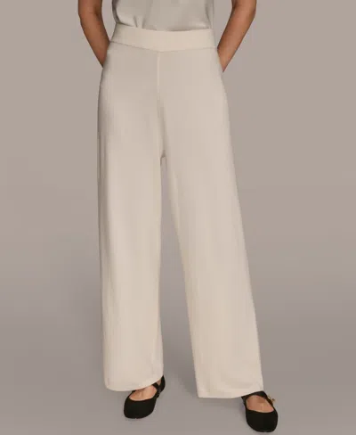 Donna Karan Women's Pull-on Sweater Pants In White
