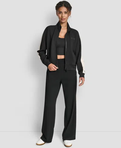 Dkny Stripe Full Zip Track Jacket In Multi