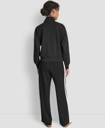 Dkny Stripe Full Zip Track Jacket In Multi