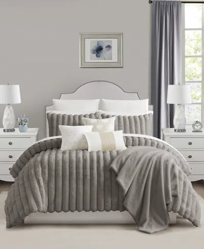 Sunham Taylor 14-pc. Comforter Set, Queen, Exclusively At Macy's In Gray
