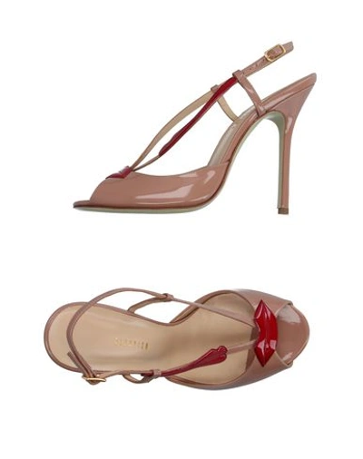 Shop Giannico In Pale Pink