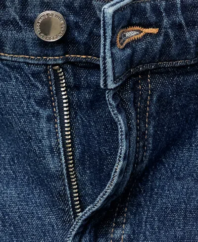 Mango Women's High-waisted Wide-leg Jeans In Blue