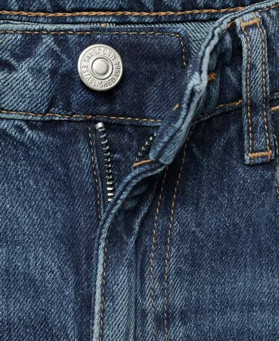 Mango Women's Matilda High-rise Straight Jeans In Blue