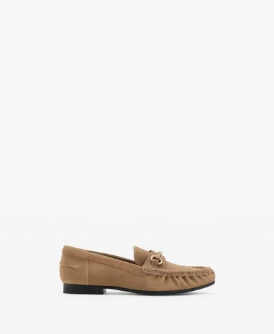 Mango Suede Bit Loafer In Brown