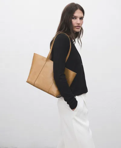 Mango V-neck Cardigan In Black