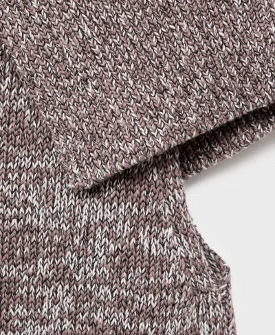 Mango Waistcoat With Mottled Wrap Collar Light/pastel Grey In Brown