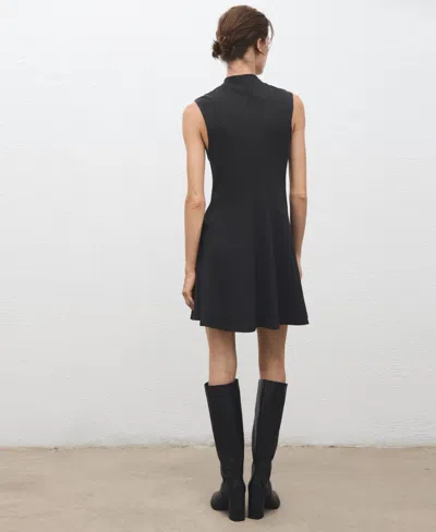 Mango Women's Short Seams Dress In Black