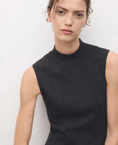 Mango Women's Short Seams Dress In Black