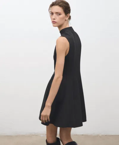 Mango Women's Short Seams Dress In Black