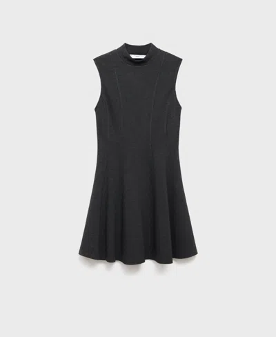 Mango Women's Short Seams Dress In Black