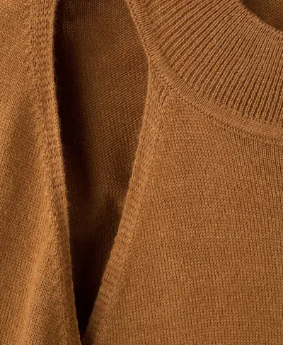 Mango Women's Cardigan-style Detailing Sweater In Brown