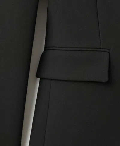 Mango Selection Fitted Suit Jacket In Black