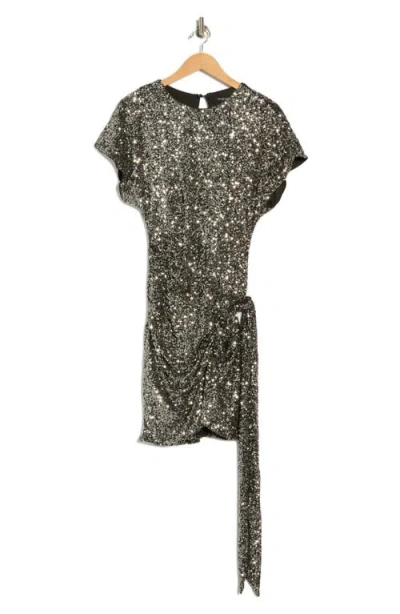 Area Stars Tia Sequin Dress In Gray