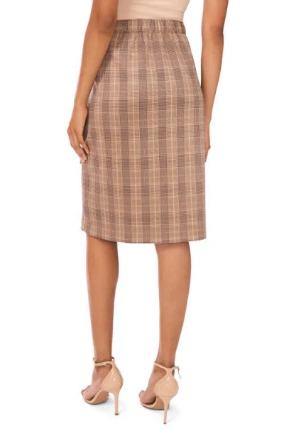 Ted Baker Plaid Faux Wrap A-line Skirt In Multi