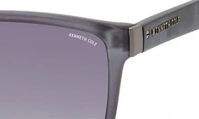 Kenneth Cole 57mm Rectangular Sunglasses In Gray