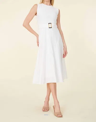 Dolce Cabo Sleeveless Midi Dress In White In White