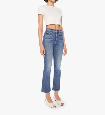Mother The Hustler Ankle Bending The Rules Jeans In Blue