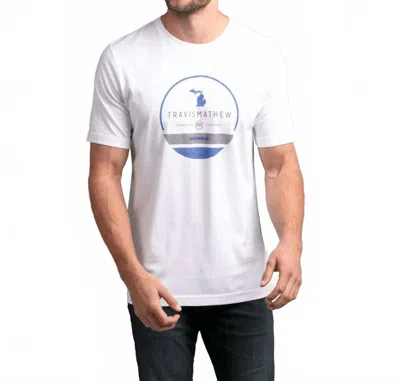 Travismathew Nugent Tee In White In White
