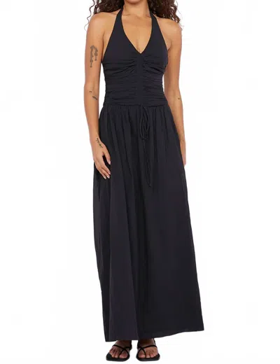Bec & Bridge Franca Halter Dress In Black In Black