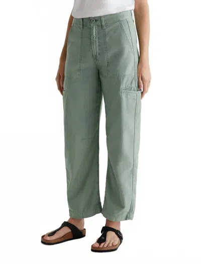 Ag Hazal High Rise Utility Barrel Pants In Sulfur Matcha Latte In Multi