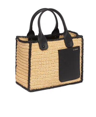 Valextra Logo Shoulder Bag In Brown