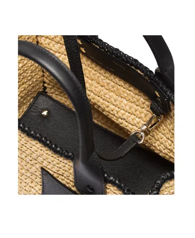 Valextra Logo Shoulder Bag In Brown