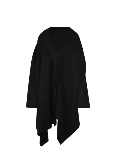 Alberta Ferretti Draped Jacket In Black