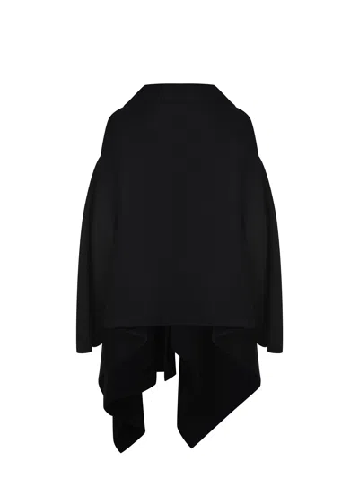 Alberta Ferretti Draped Jacket In Black