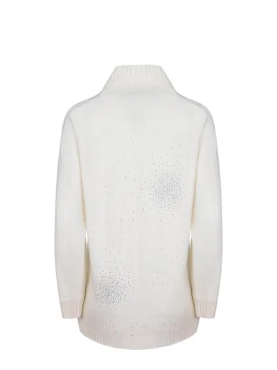 Giuseppe Di Morabito Rhinestone Lace Dress In White