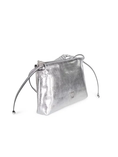 Pinko 'mini Clutch' Purse In Metallic